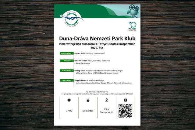 DDNP Klub őszi előadásainak meghirdetése